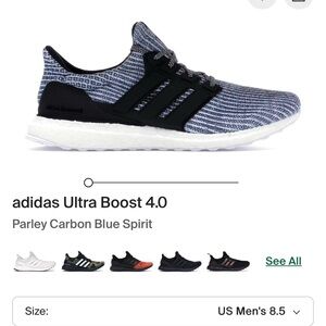Adidas ULTRA BOOST 4.0 PARLEY CARBON BLUE SPIRIT